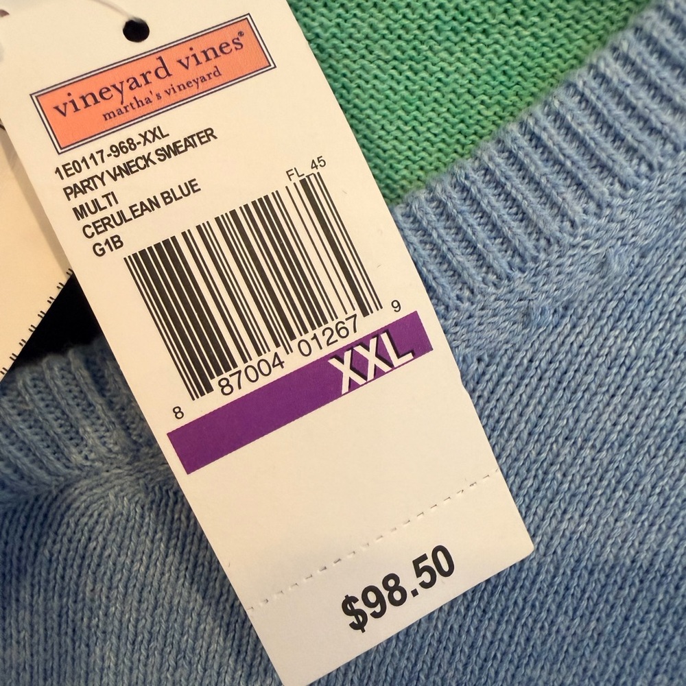 Vineyard Vines Men's Colorblock Crewneck Sweater - Picture 3 of 4